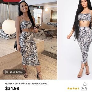 Women’s two piece skirt set